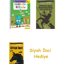 İndigo Kitap Aktivite Kitabı 1 - Küçük Dahiler 5+Yaş: Pedagog Onaylı + Dünyanın Merkezine Yolculuk + Siyah Inci Hediye