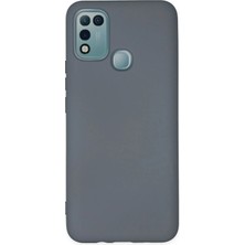 Infinix Hot 10 Play Kılıf Nano Içi Kadife Silikon - Gri