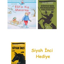 İş Bankası Kültür Yayınları Ilk Okuma Kitabım - Elif’in Kış Macerası + Dünyanın Merkezine Yolculuk + Siyah Inci Hediye