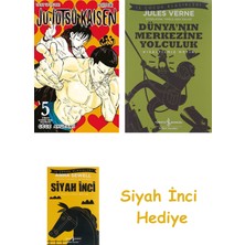 Gerekli Şeyler Yayıncılık Jujutsu Kaisen 5 + Dünyanın Merkezine Yolculuk + Siyah Inci Hediye