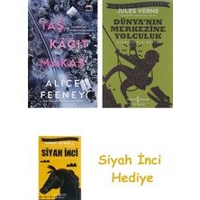 Yabancı Yayınları Taş Kağıt Makas + Dünyanın Merkezine Yolculuk + Siyah Inci Hediye