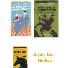 İş Bankası Kültür Yayınları Felatun Bey Ile Rakim Efendi: Günümüz Türkçesiyle + Dünyanın Merkezine Yolculuk + Siyah Inci Hediye