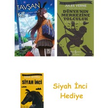 Athica Yayınları Tavşan Kız Aslında Gerçek Bir Hayal 1 + Dünyanın Merkezine Yolculuk + Siyah Inci Hediye