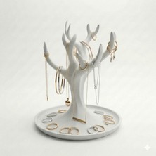 NOLDOR Ağaç Şeklinde Takı Standı – Mücevher Askısı & Yüzük Organizeri