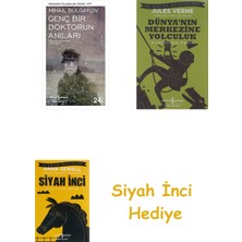 İş Bankası Kültür Yayınları Genç Bir Doktorun Anıları: Modern Klasikler Serisi + Dünyanın Merkezine Yolculuk + Siyah Inci Hediye