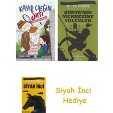 Timaş Çocuk Yayınları Kayıp Çileğin Sırrı - Masumiyet Karinesi + Dünyanın Merkezine Yolculuk + Siyah Inci Hediye