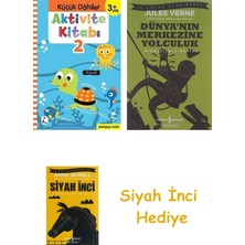 İndigo Kitap Aktivite Kitabı 2 - Küçük Dahiler 3+ Yaş: Pedagog Onaylı + Dünyanın Merkezine Yolculuk + Siyah Inci Hediye