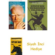 İş Bankası Kültür Yayınları Aforizmalar + Dünyanın Merkezine Yolculuk + Siyah Inci Hediye