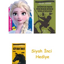 Doğan Egmont Yayıncılık Disney Karlar Ülkesi 2 - Elsa Boyama Kitabı + Dünyanın Merkezine Yolculuk + Siyah Inci Hediye