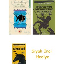 Can Çocuk Yayınları Küçük Kara Balık + Dünyanın Merkezine Yolculuk + Siyah Inci Hediye