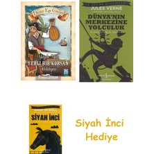 Altın Kitaplar Yüzde Yüz Yerli Bir Korsan Hikayesi + Dünyanın Merkezine Yolculuk + Siyah Inci Hediye