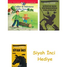 İş Bankası Kültür Yayınları Çağlar Ile Babasının Hafta Sonu: Ilk Okuma Kitabım + Dünyanın Merkezine Yolculuk + Siyah Inci Hediye
