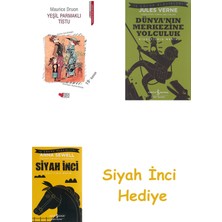 Can Çocuk Yayınları Yeşil Parmaklı Tistu + Dünyanın Merkezine Yolculuk + Siyah Inci Hediye