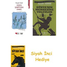 Can Çocuk Yayınları Dünya Şampiyonu Danny + Dünyanın Merkezine Yolculuk + Siyah Inci Hediye