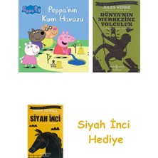 Doğan Çocuk Peppa Pig - Peppa'nın Kum Havuzu + Dünyanın Merkezine Yolculuk + Siyah Inci Hediye