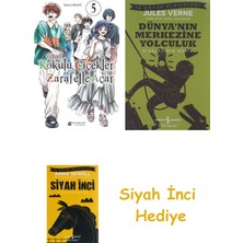 Akılçelen Kitaplar Güzel Kokulu Çiçekler Zarafetle Açar Cilt 5 + Dünyanın Merkezine Yolculuk + Siyah Inci Hediye