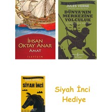 İletişim Yayınları Amat + Dünyanın Merkezine Yolculuk + Siyah Inci Hediye