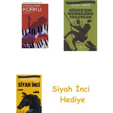 İş Bankası Kültür Yayınları Korku: Modern Klasikler Serisi + Dünyanın Merkezine Yolculuk + Siyah Inci Hediye