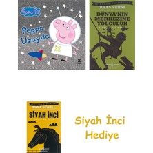 Doğan Çocuk Peppa Pig - Peppa Uzayda + Dünyanın Merkezine Yolculuk + Siyah Inci Hediye
