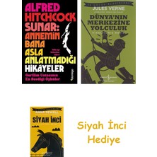 Domingo Yayınevi Alfred Hitchcock Sunar: Annemin Bana Asla Anlatmadığı Hikâyeler - Gerilim Ustasının En Sevdiği Öyküler + Dünyanın Merkezine Yolculuk + Siyah Inci Hediye