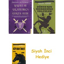 Destek Yayınları Masallar Anlatıldıkça Gerçek Olur + Dünyanın Merkezine Yolculuk + Siyah Inci Hediye