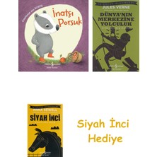 İş Bankası Kültür Yayınları Inatçı Porsuk + Dünyanın Merkezine Yolculuk + Siyah Inci Hediye