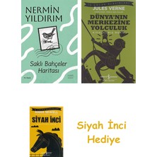 Everest Yayınları Saklı Bahçeler Haritası + Dünyanın Merkezine Yolculuk + Siyah Inci Hediye