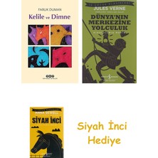 Yapı Kredi Yayınları Kelile ve Dimne + Dünyanın Merkezine Yolculuk + Siyah Inci Hediye