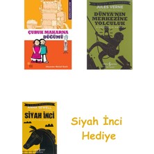 Günışığı Kitaplığı Çubuk Makarna Düğümü: Abur Cubur Peşinde + Dünyanın Merkezine Yolculuk + Siyah Inci Hediye