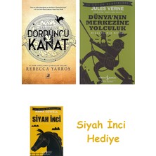 Olimpos Yayınları Dördüncü Kanat + Dünyanın Merkezine Yolculuk + Siyah Inci Hediye