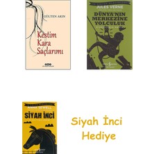 Yapı Kredi Yayınları Kestim Kara Saçlarımı + Dünyanın Merkezine Yolculuk + Siyah Inci Hediye
