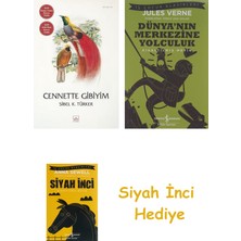 İthaki Yayınları Cennette Gibiyim + Dünyanın Merkezine Yolculuk + Siyah Inci Hediye