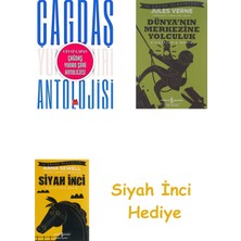 Kırmızı Kedi Çağdaş Yunan Şiiri Antolojisi + Dünyanın Merkezine Yolculuk + Siyah Inci Hediye