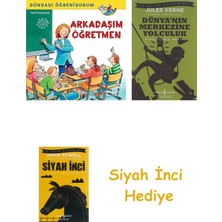 İş Bankası Kültür Yayınları Dünyayı Öğreniyorum - Arkadaşım Öğretmen + Dünyanın Merkezine Yolculuk + Siyah Inci Hediye