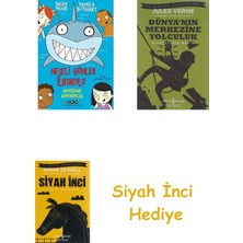 Yapı Kredi Yayınları Neşeli Günler Ilkokulu - Havuzdaki Köpekbalığı + Dünyanın Merkezine Yolculuk + Siyah Inci Hediye