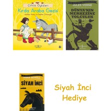 İş Bankası Kültür Yayınları Çiftlik Öyküleri Kırda Araba Gezisi + Dünyanın Merkezine Yolculuk + Siyah Inci Hediye