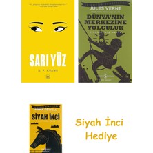 İthaki Yayınları Sarı Yüz + Dünyanın Merkezine Yolculuk + Siyah Inci Hediye