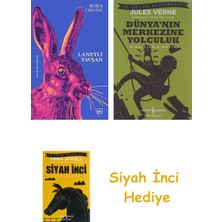 İthaki Yayınları Lanetli Tavşan + Dünyanın Merkezine Yolculuk + Siyah Inci Hediye