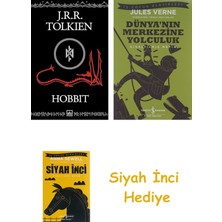 İthaki Yayınları Hobbit + Dünyanın Merkezine Yolculuk + Siyah Inci Hediye