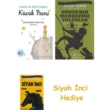 Can Çocuk Yayınları Küçük Prens + Dünyanın Merkezine Yolculuk + Siyah Inci Hediye