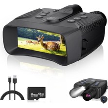 Özbience 4K Gece Görüş Dürbünü, 600M Menzil, 4" Ekran, Uzun Pil Süresi