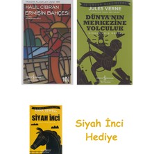 İş Bankası Kültür Yayınları Ermişin Bahçesi: Modern Klasikler Dizisi -86 + Dünyanın Merkezine Yolculuk + Siyah Inci Hediye