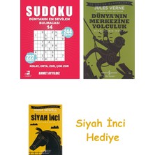 Olimpos Yayınları Sudoku Dünyanın En Sevilen Bulmacası 14 + Dünyanın Merkezine Yolculuk + Siyah Inci Hediye