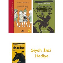 Pegasus Yayınları Şamatalı Köy (Ciltli): Meb Ilköğretim 100 Temel Eser + Dünyanın Merkezine Yolculuk + Siyah Inci Hediye