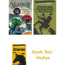 Domingo Yayınevi Nevermoor - Morrigan Crow'un Büyük Sınavı + Dünyanın Merkezine Yolculuk + Siyah Inci Hediye