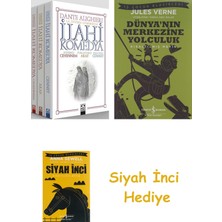 Altın Kitaplar Ilahi Komedya: 3'lü Set Özel Kutulu + Dünyanın Merkezine Yolculuk + Siyah Inci Hediye