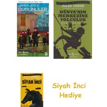 İş Bankası Kültür Yayınları Dublinliler + Dünyanın Merkezine Yolculuk + Siyah Inci Hediye