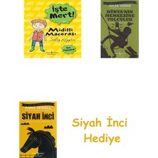 İş Bankası Kültür Yayınları Midilli Macerası - Işte Mert!: Pes Etmemek + Dünyanın Merkezine Yolculuk + Siyah Inci Hediye