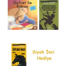 İş Bankası Kültür Yayınları Gofret ile Babası + Dünyanın Merkezine Yolculuk + Siyah Inci Hediye