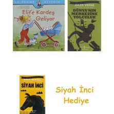 İş Bankası Kültür Yayınları Elif’e Kardeş Geliyor: Ilk Okuma Kitabım + Dünyanın Merkezine Yolculuk + Siyah Inci Hediye